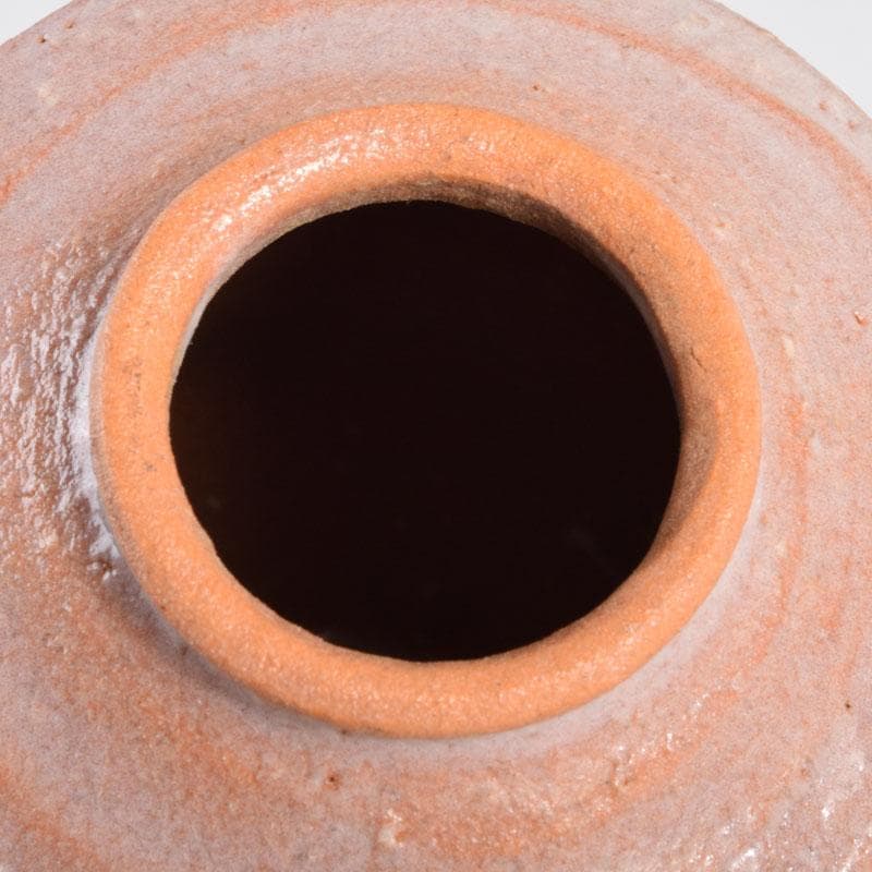 茶道具　萩焼　金子信彦作　茶入　仕覆付　共箱　V　8861