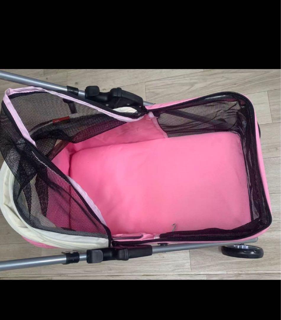 セール中ピンク メッシュ ペットカート