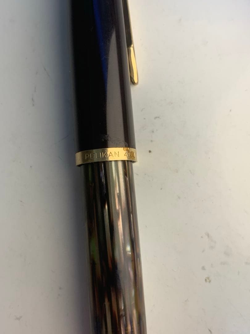 Pelikan 400 ペリカン　F 740-585 万年筆万年筆 黒 金