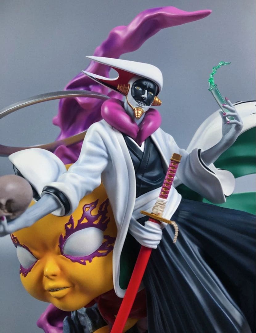 BLEACH 黒衣少年図 涅マユリ ガレージキット ガレキ スタチュー ⑩