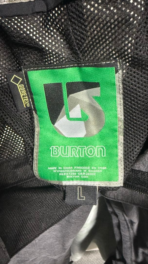 BURTON スノーボードウェアパンツ グレー ゴアテックス L