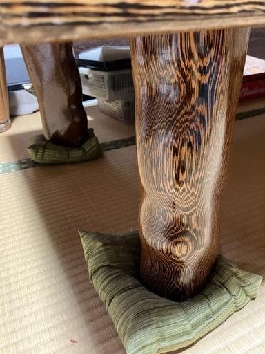 自然木の座卓 長方形 148*65*35