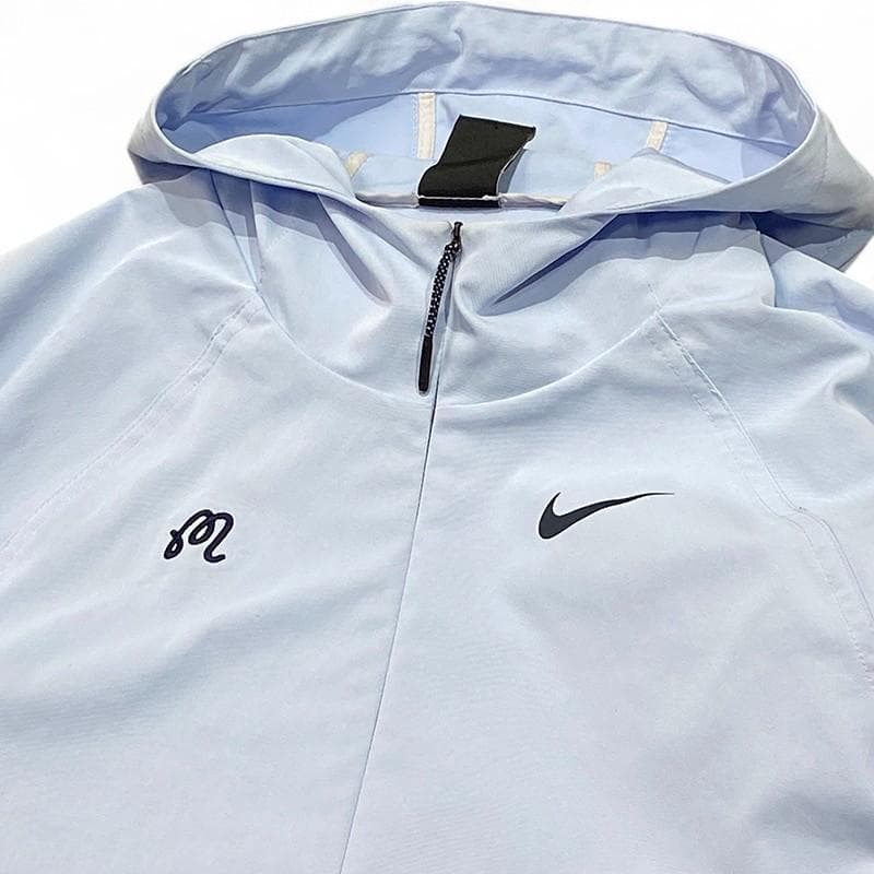 希少 美品 ナイキ× マルボンゴルフ コラボ アノラック ジャケット M ブルー