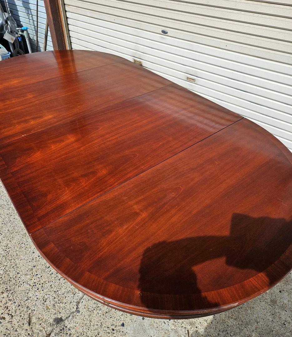 アンティーク マホガニー製 エクステンションテーブル 拡張 ドラムテーブル