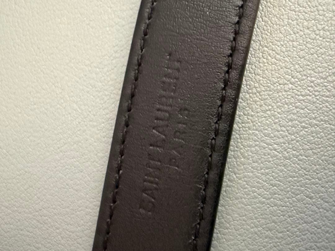 【SAINT LAURENT】サンローラン　ロゴ　ベルト　ブラック