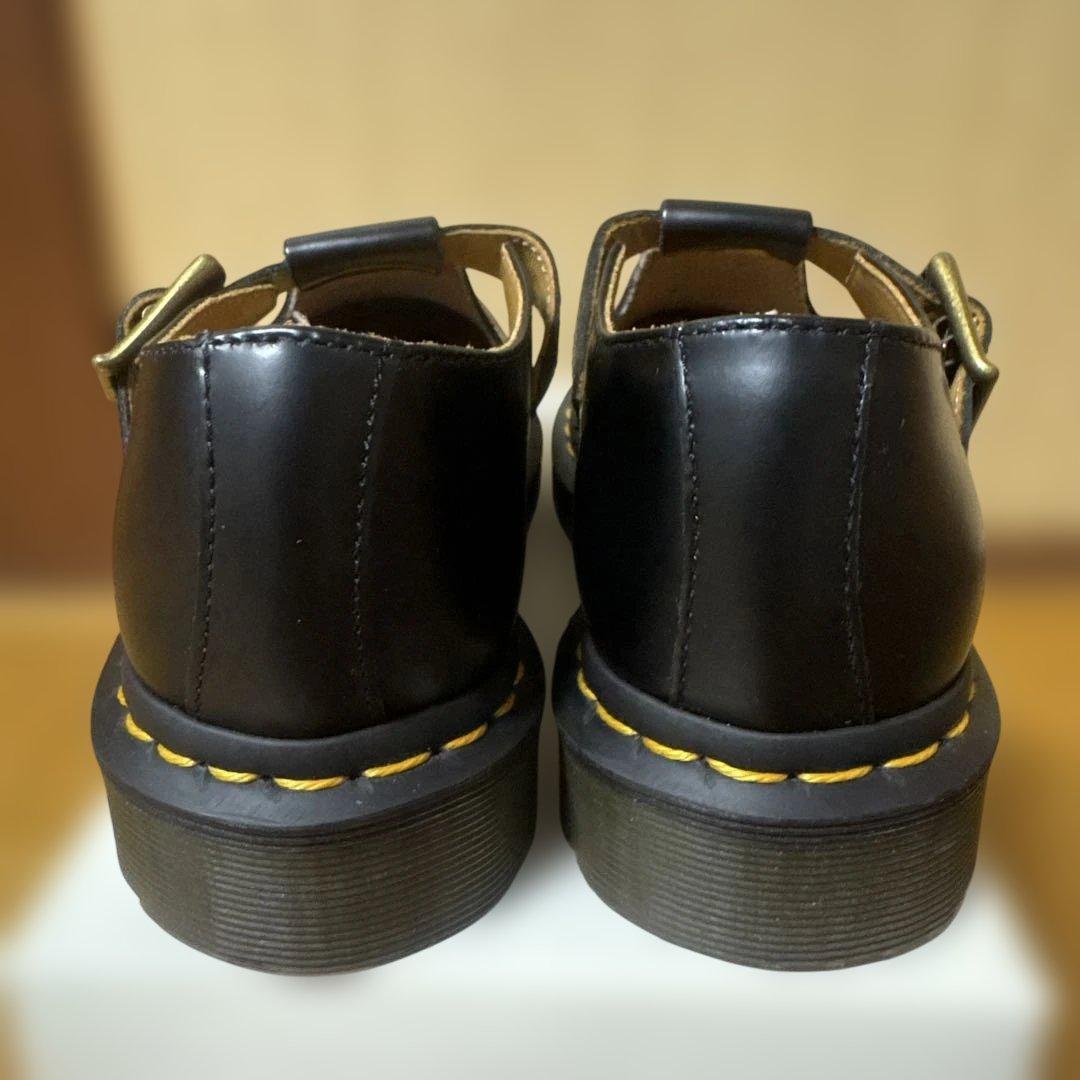 【美品】ドクターマーチン POLLEY Tバーシューズ ブラック 22cm