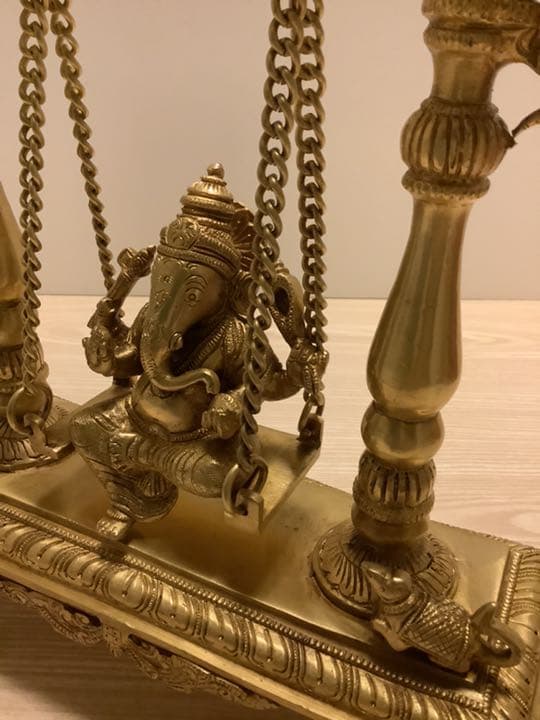 《 新品　送料無料 》 ガネーシャ　ヒンドゥー　チベット密教　3kg超　鍍金