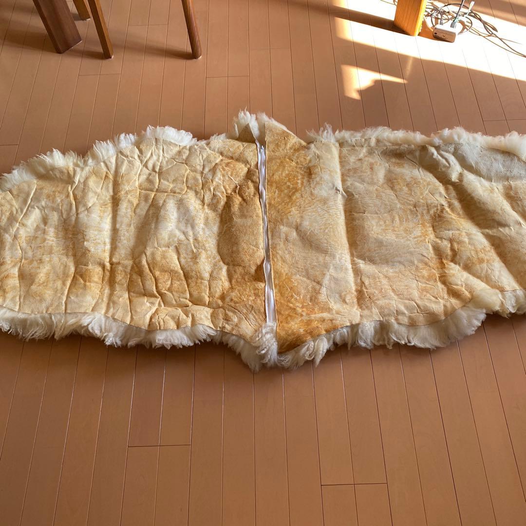 シープスキンマット【クリーム色】羊毛製