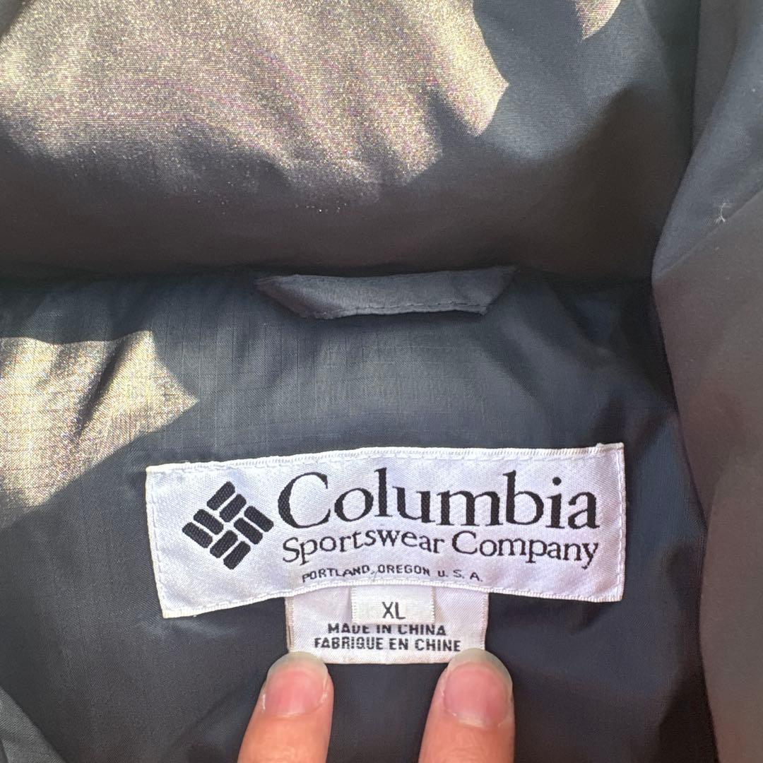 【美品】Columbia 90s ダウンジャケット ドローコード ヌプシ型