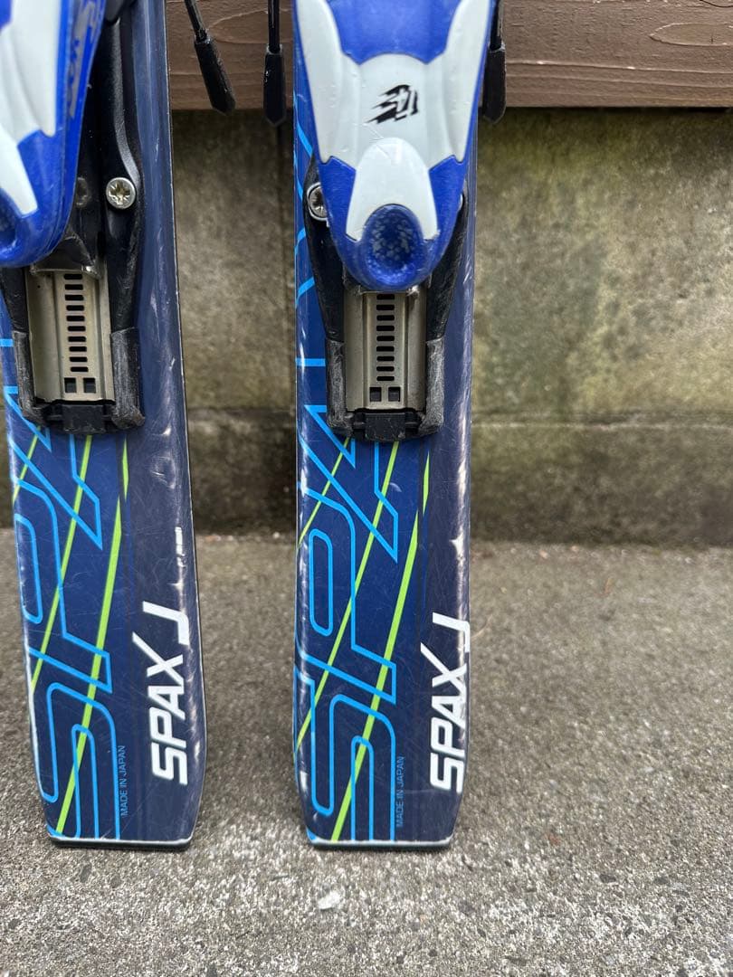 KAZAMA スキー板 青 ストック付き