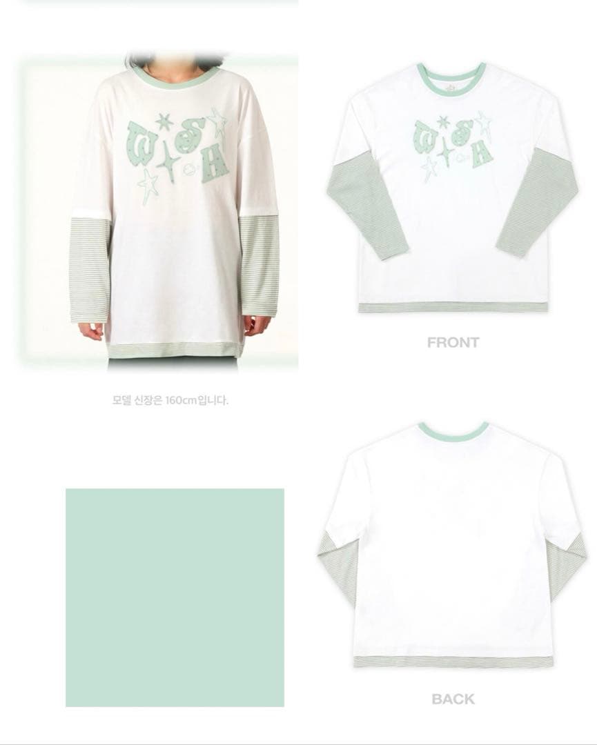 ツアーロンT トレカ付 nct wish サクヤ layered t-shirt