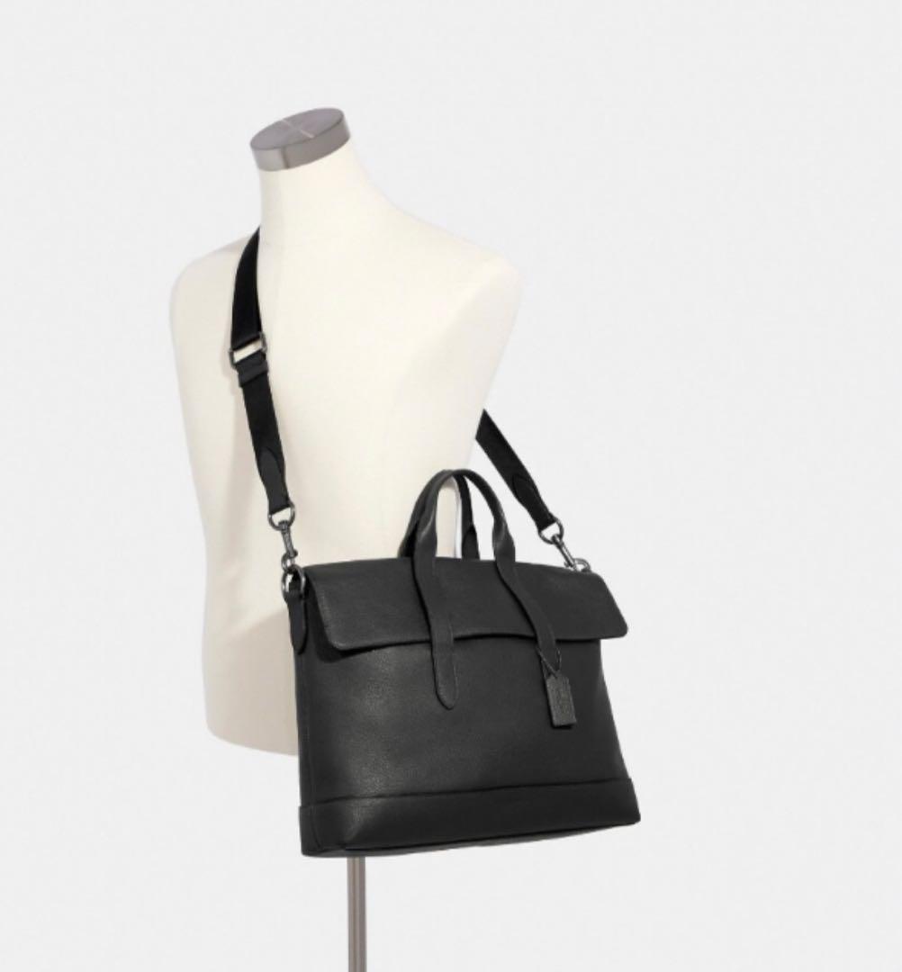 【新品・未使用】コーチ ビジネスバッグ 2way ハミルトン レザー 黒