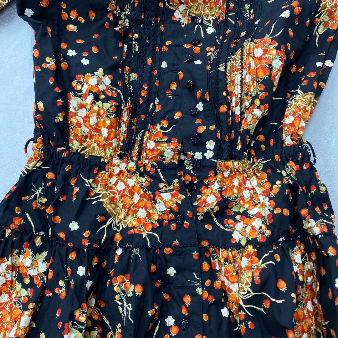 T669◯ PINKHOUSE ピンクハウス いちご柄 ワンピース