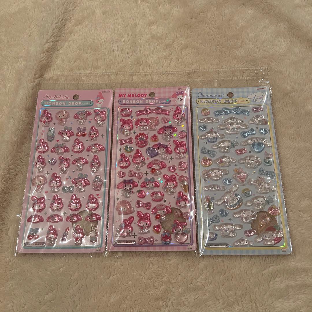 最終値下げ【正規品】サンリオボンボンドロップシール　第一弾　第二弾　12枚セット