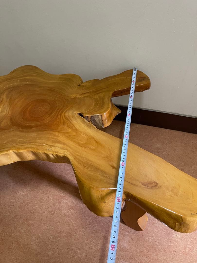 天然木一枚板 脚付き 座卓 センターテーブル 花台