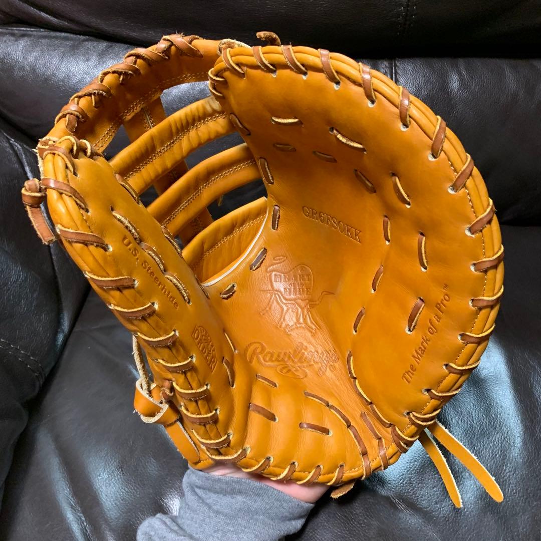 ローリングス　HOHオーダー　軟式ファーストミット　タン