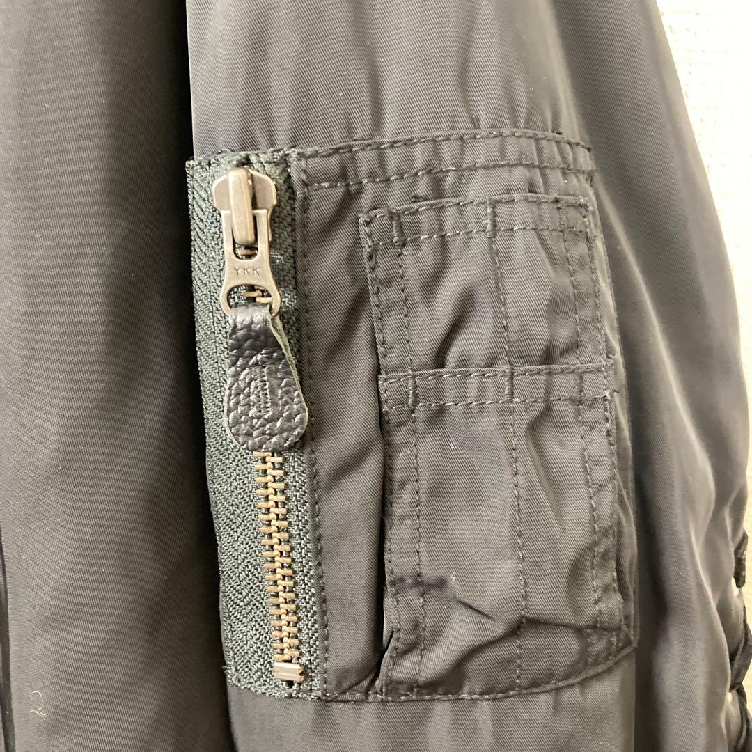 367【美品】 G.V.G.V レースアップ MA-1 ロングコート リボン