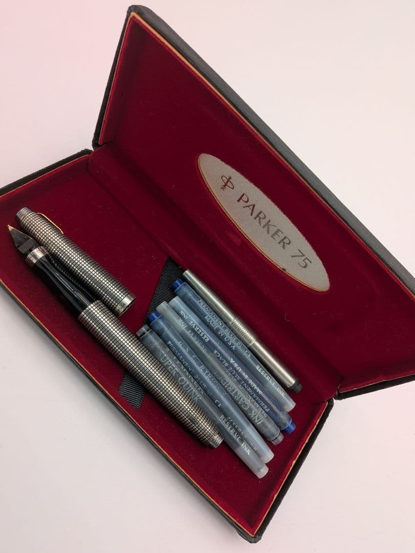 パーカー万年筆 75 スターリングシルバー 14K コンバーター付②2