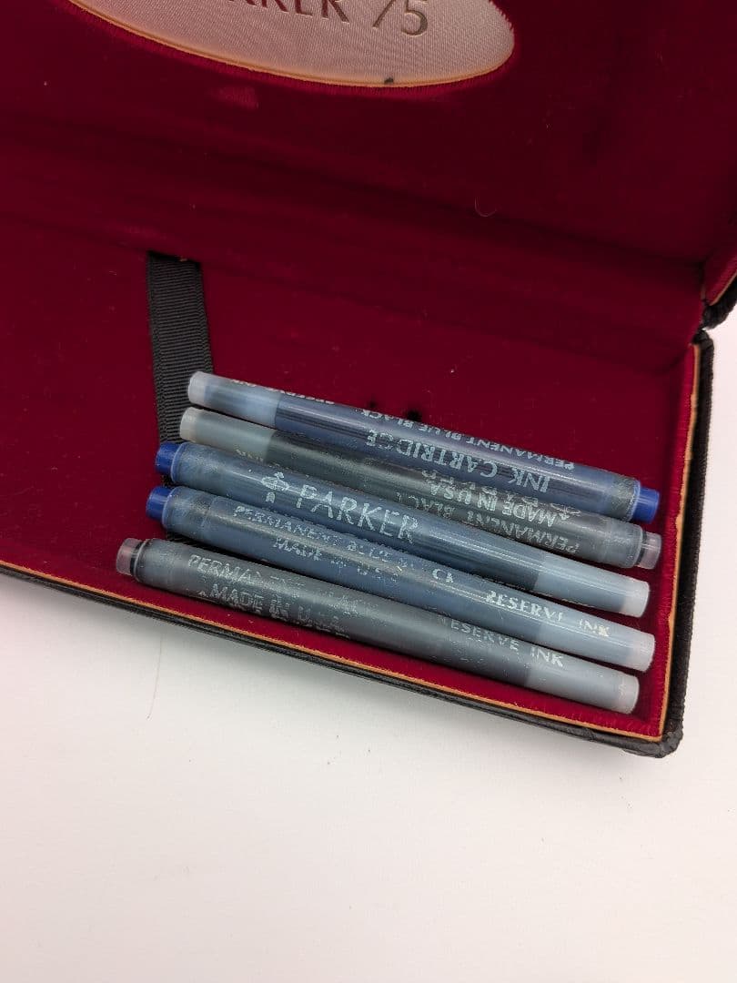 パーカー万年筆 75 スターリングシルバー 14K コンバーター付②2