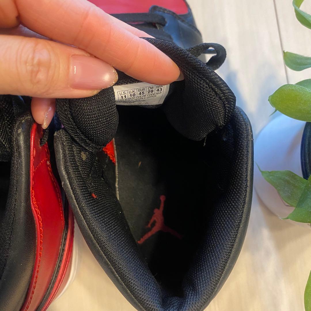 Nike Air Jordan 1 BK/RD ハイカット　US 11 29cm