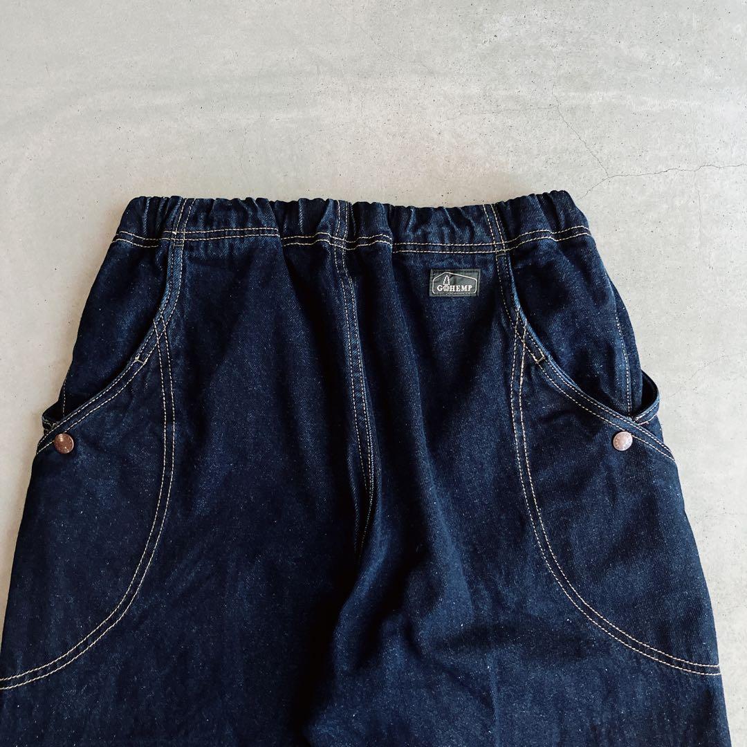 極美品 GO HEMP HIGH EXPLORER パンツ 濃藍 Ｓ　インディゴ