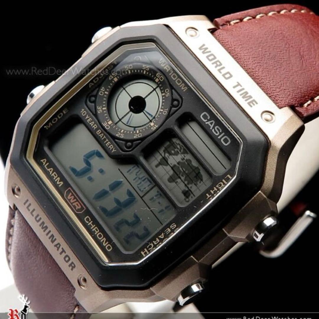 カシオ デジタル腕時計 新品　世界48都市ワールドタイム対応　国内未発売モデル