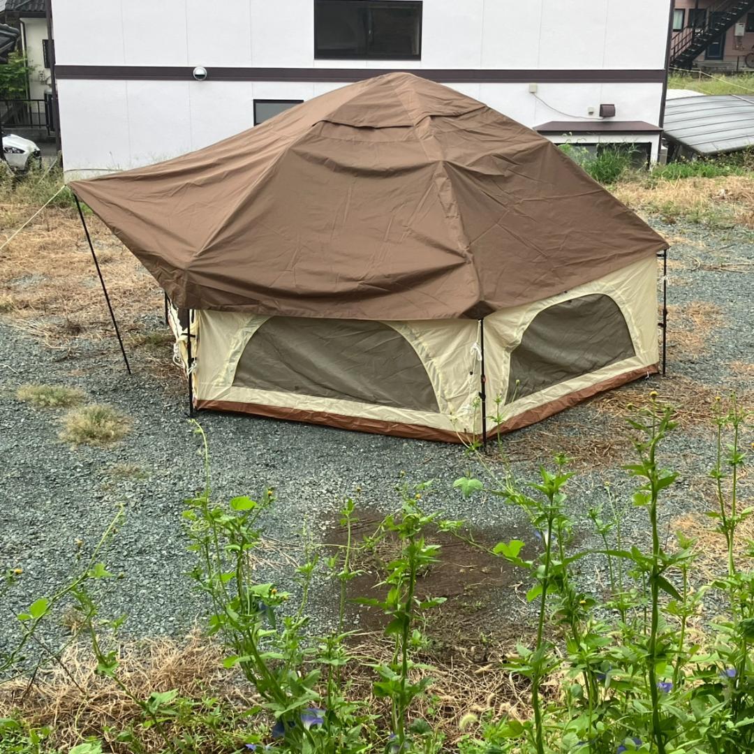 DOD T6-057-BR 大型ワンタッチ でかキノコテント しいたけ ブラウン