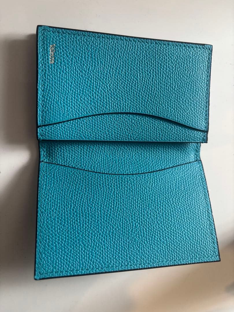 ヴァレクストラ　名刺入れ（カードケース）　ブルー