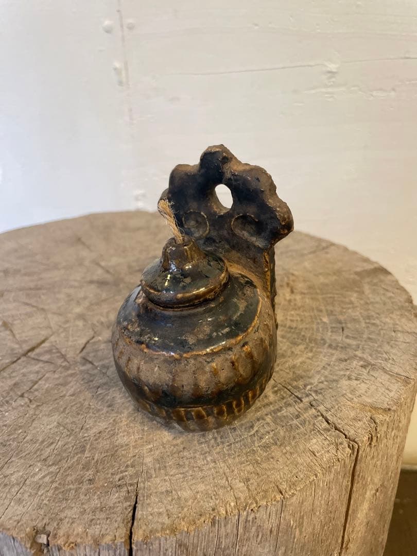 燈火器 燭台 灯明器 油壷 ランタン 照明 時代 アンティーク 古道具