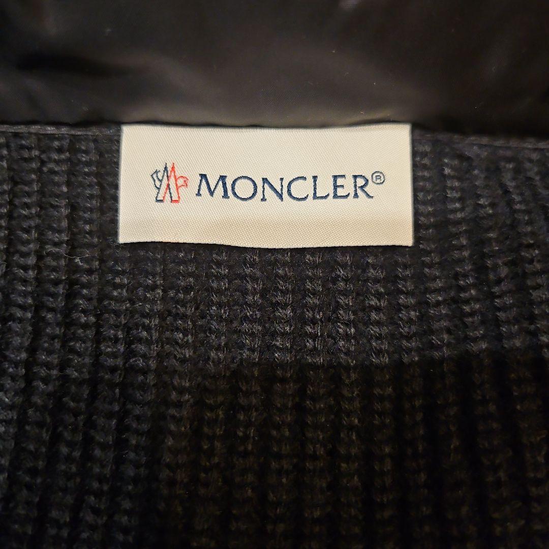 テロン⭐MONCLER ブラックダウンニット　 フード付き