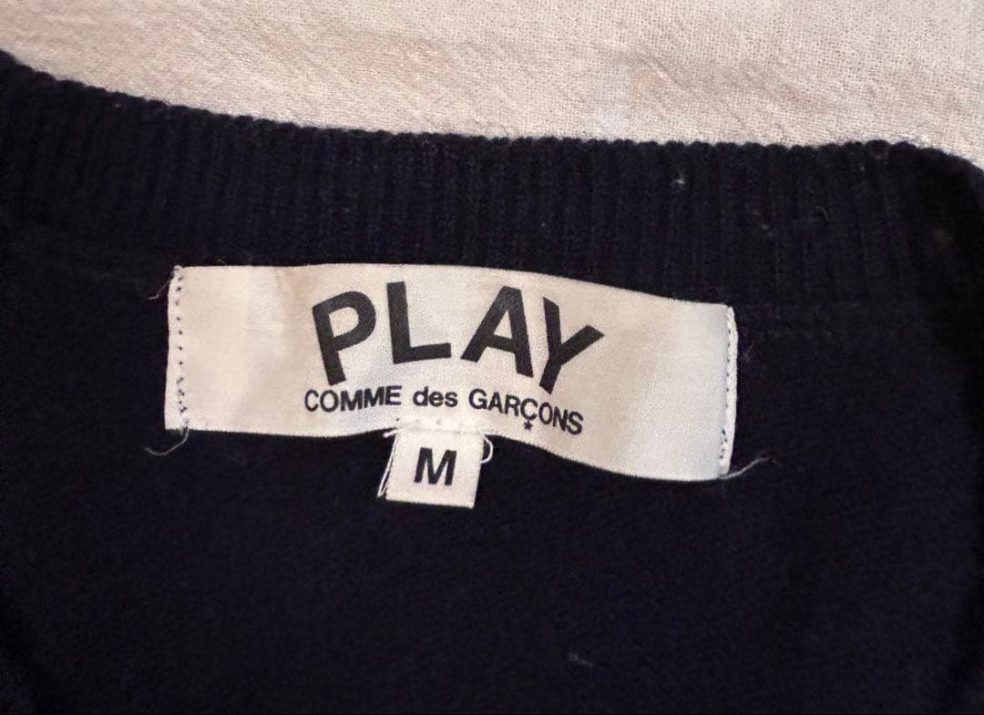 PLAY COMME des GARÇONS カーディガン 紺　S