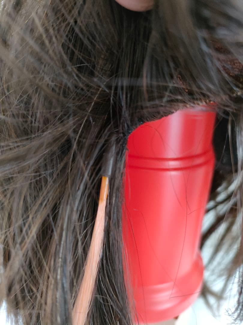 美品 ウルフヘア ウィッグ メッシュいり