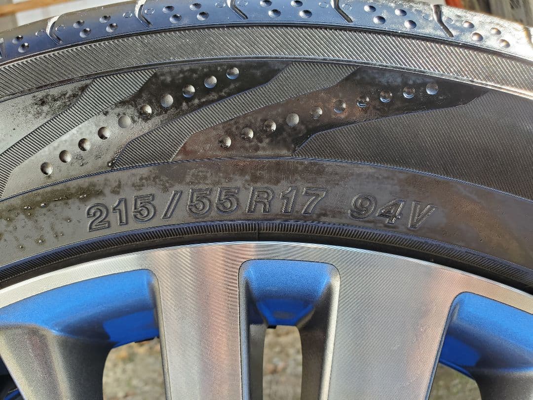 オデッセイ RC4 純正 17インチ タイヤ・ホイールセット 1本