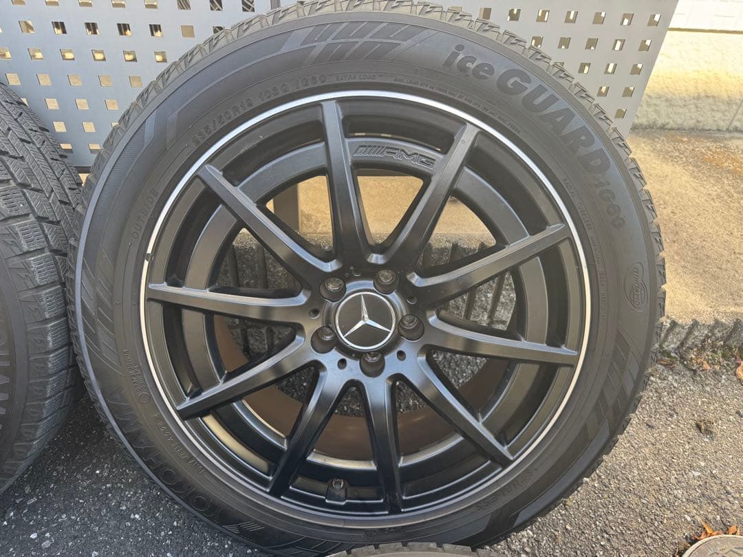メルセデスAMG純正19インチ スタッドレスYOKOHAMA iG60 4本