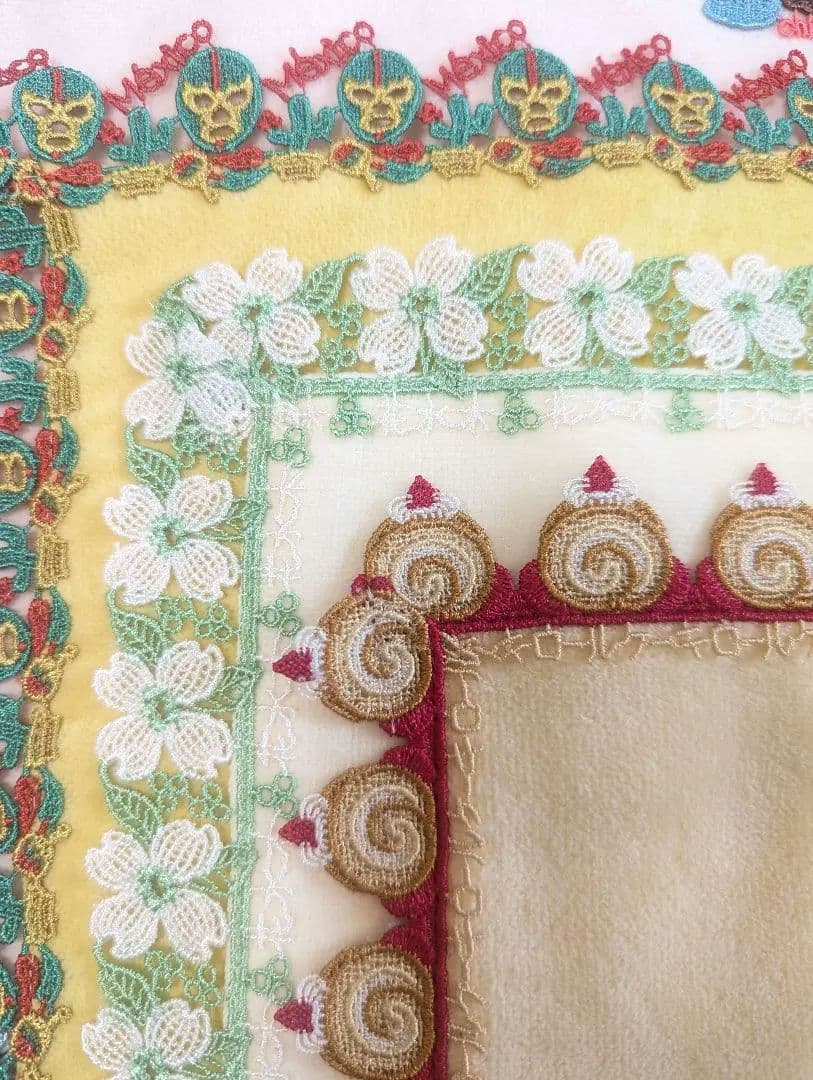 近沢レースタオルハンカチ9枚セット　バラ売り可