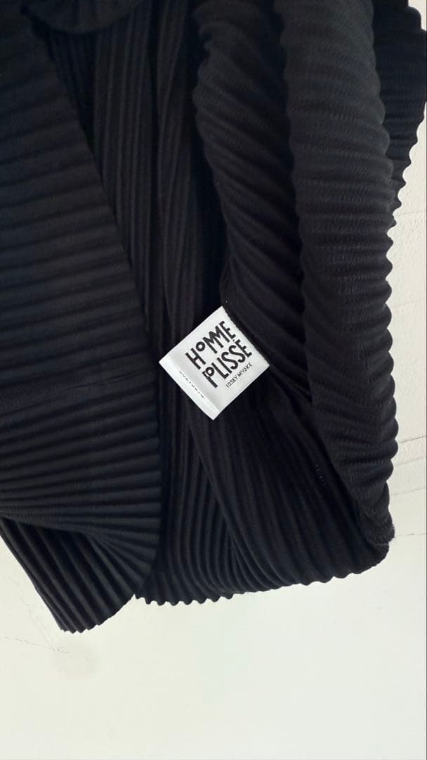 HOMME PLISSÉ オムプリッセ ブラック プリーツ ベスト