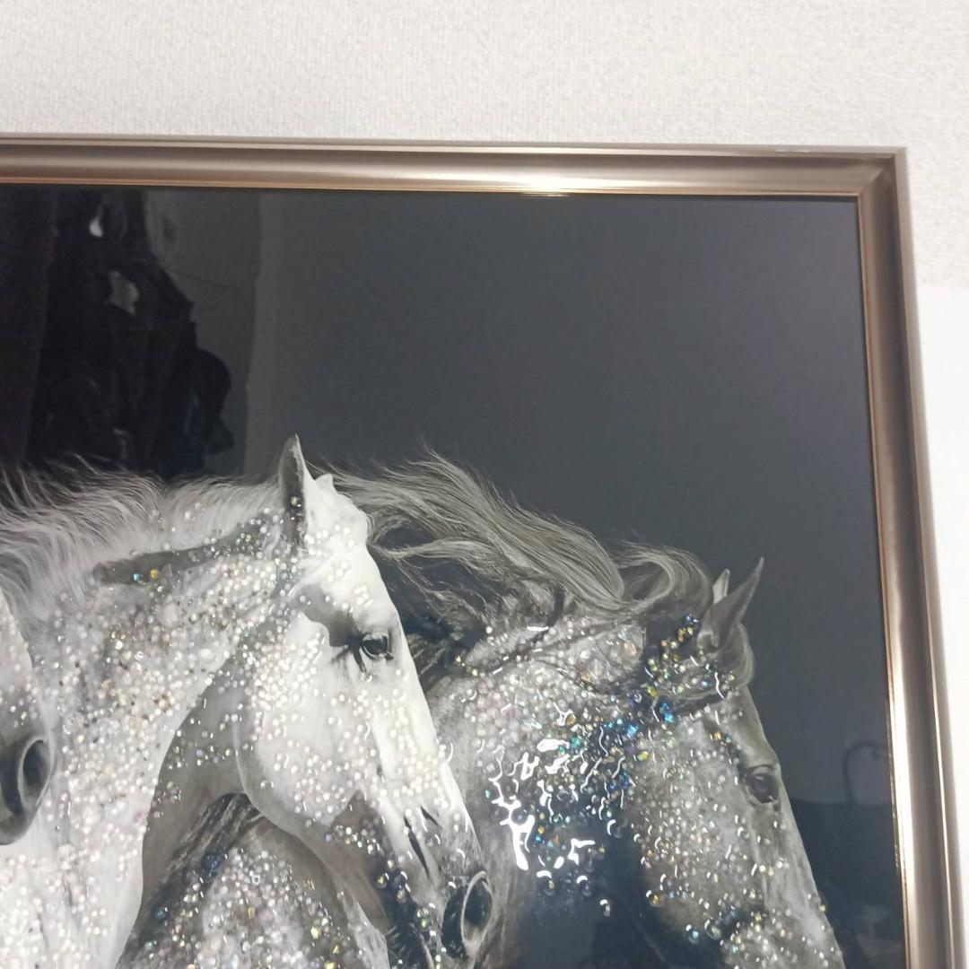 クリスタルアート アクリルアート インテリア ピクチャーアート 未来を信じて 馬