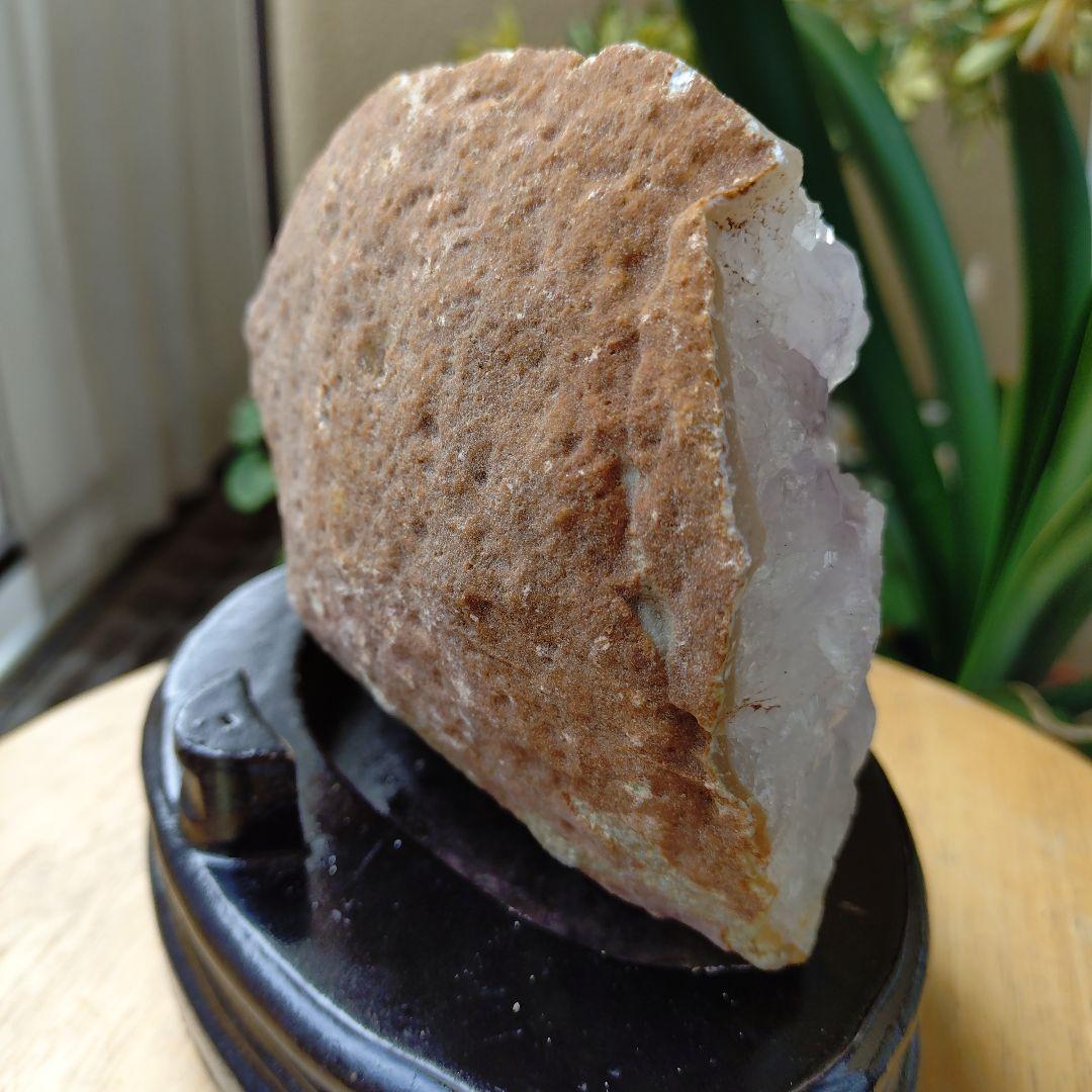 【割引特価】ジオード☆ブラジル産アゲートアメジストクラスター　ドーム　1.3Kg