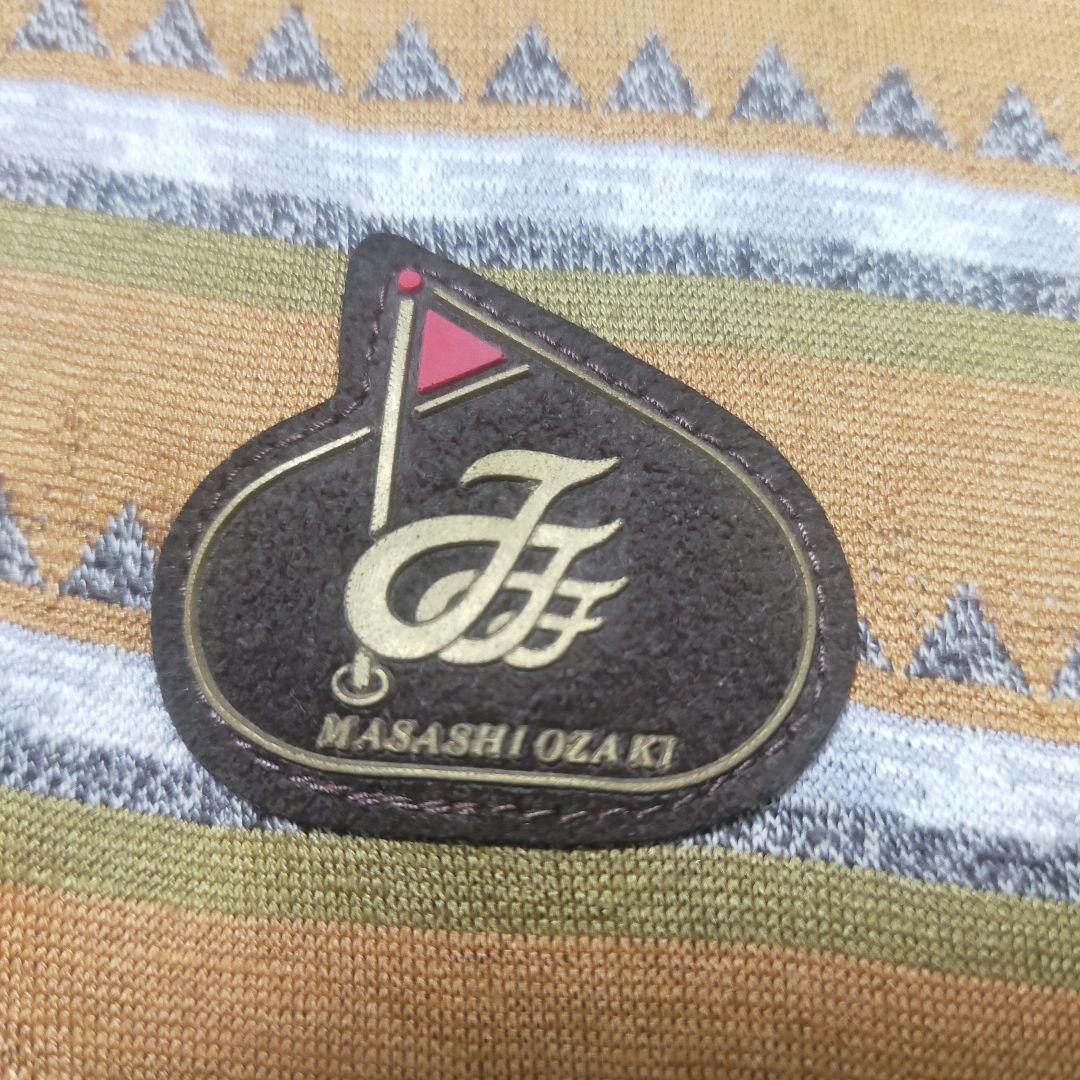 【80s-90s】 尾崎将司 ジャンボ尾崎 総柄 ポロシャツ フリーサイズ