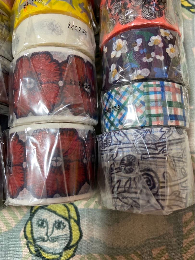 mina perhonen 限定　マスキングテープ　つづく展　廃盤品　封筒付き