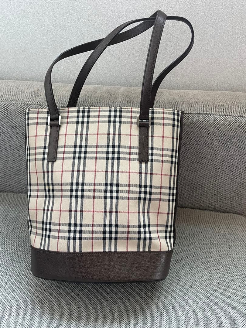 Burberry チェック柄 トートバッグ