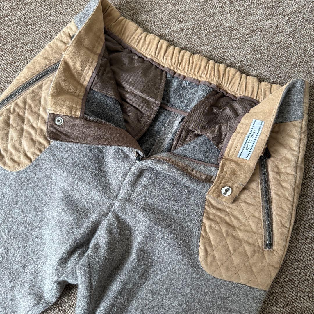 現行タグ　ウール素材　マークアンドロナ　ジョガーパンツ　L〜XL相当　秋冬　防寒