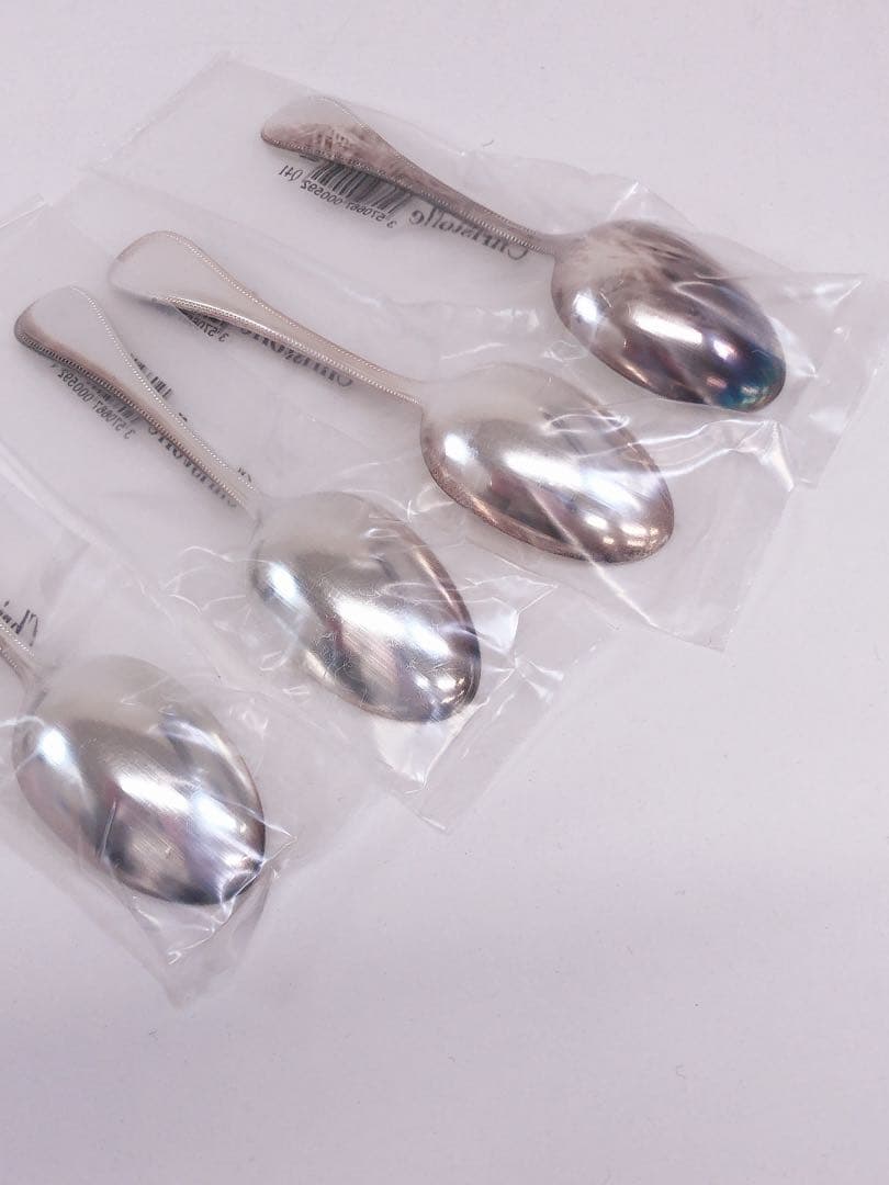 ★クリストフル コーヒースプーン パール カトラリー 4本セット シルバー