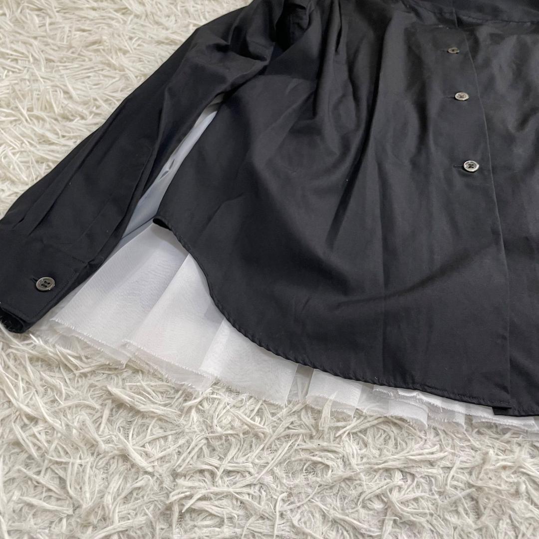 16413✨コムデギャルソン AD2022 バックフリル ドッキング ブラウス