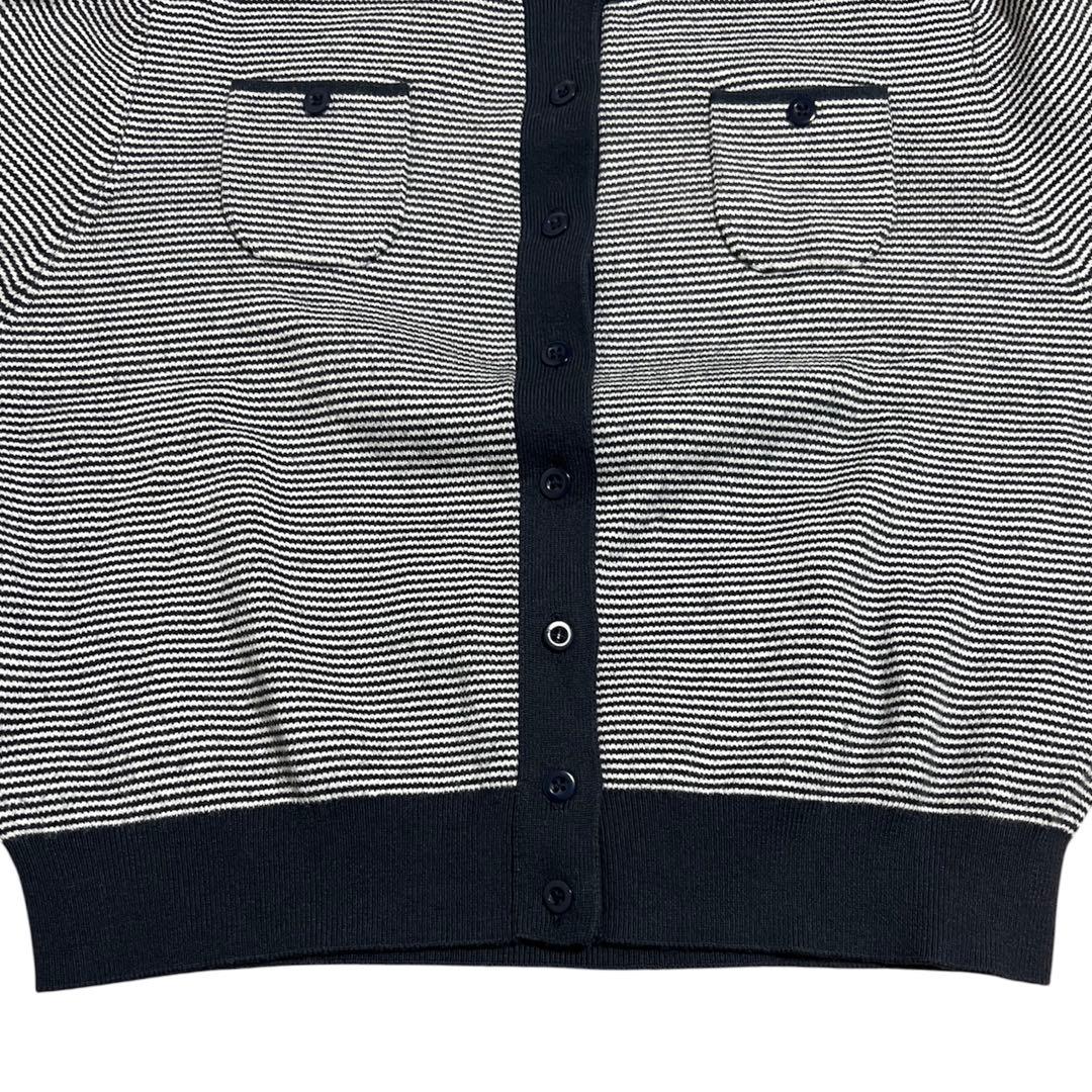 【CABaN】コットンカシミヤ クルーネックカーディガン XS