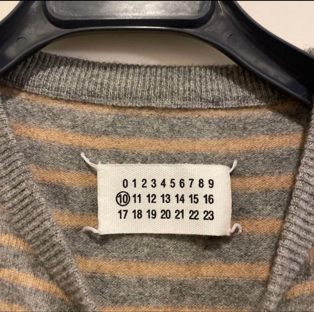 2007AW メゾンマルタンマルジェラ 本人期 ボーダーニットセーター Lサイズ