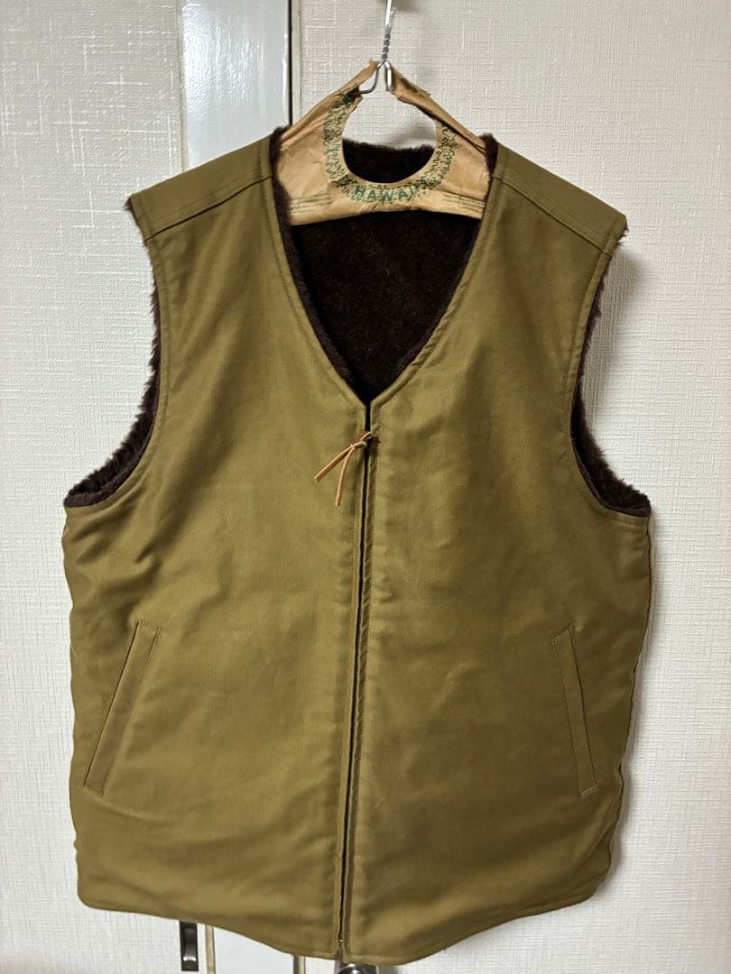 HOUSTON / ヒューストン リバーシブルアルパカデッキベスト N1