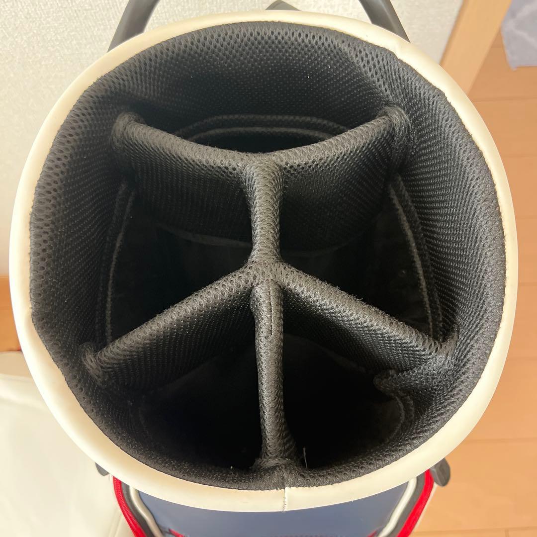 はらJACK BUNNY キャディバッグ ホワイト/ネイビー