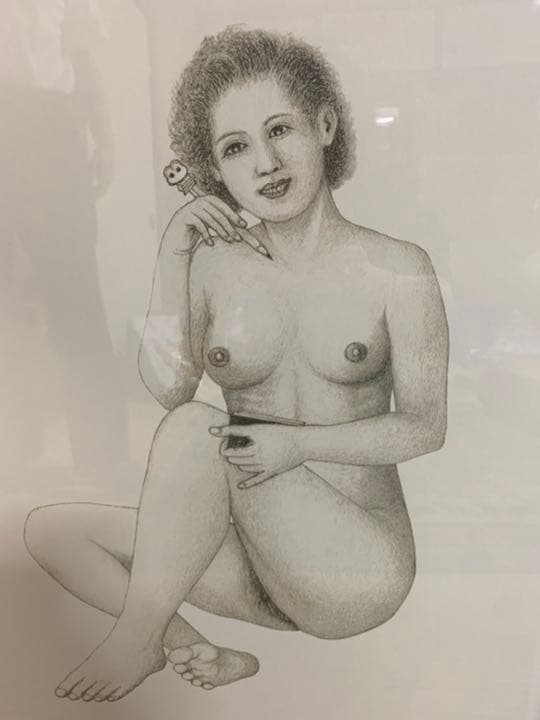 八島義郎　「只今、試作中」リトグラフ