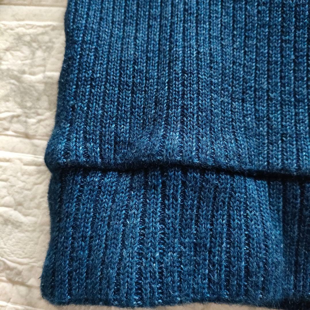 UNE HEURES　ウ ヘフ　リブニット　コットンセーター　S